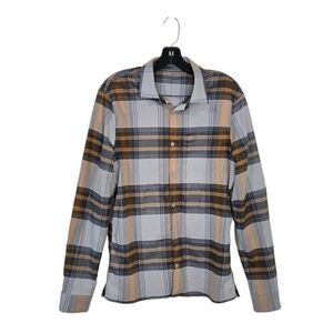 lululemon athletica Plaid Button Down Shirt - Gray and Brown